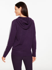 METALLIC HOODED SWEATER | Talbots for sale