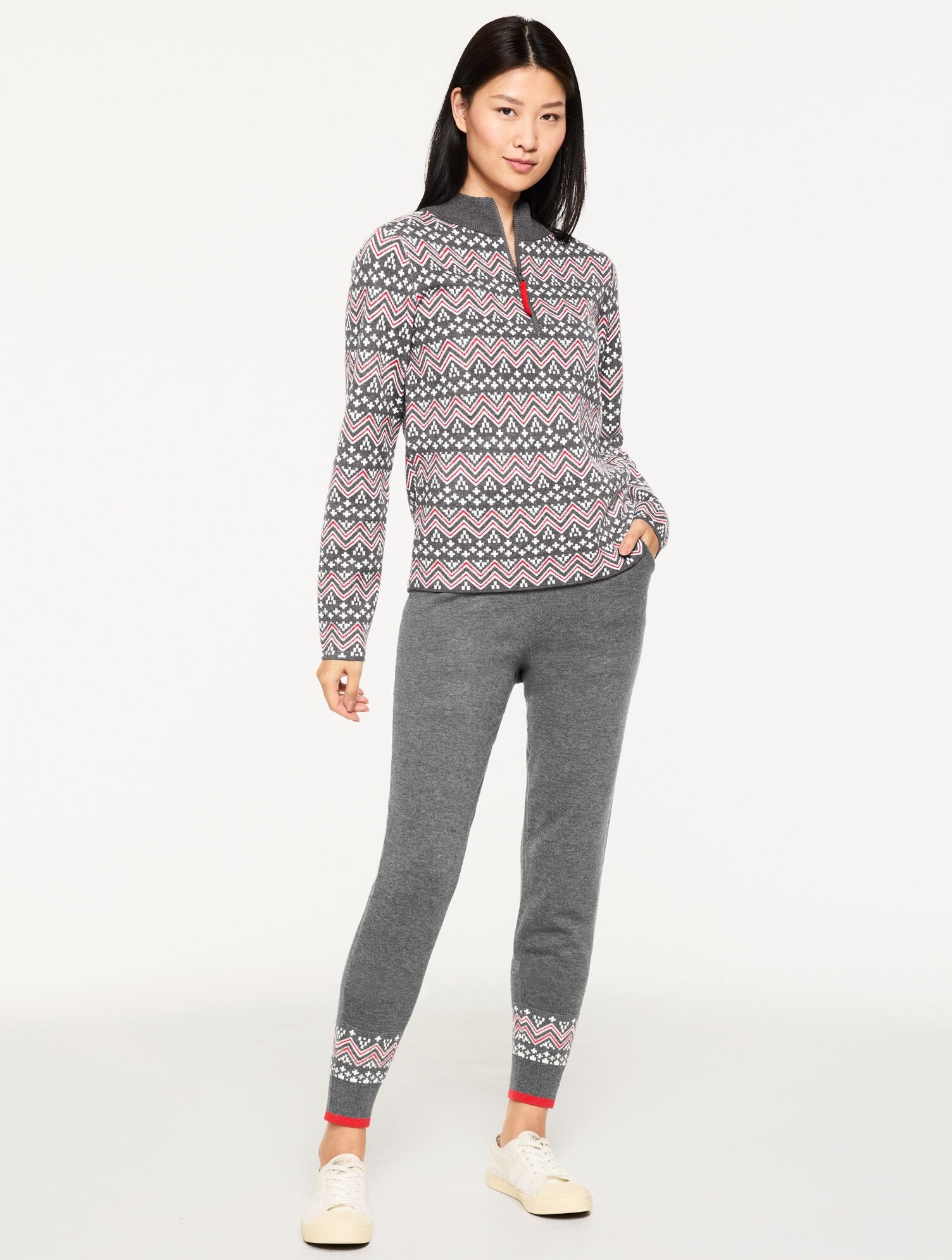 HALF-ZIP SWEATER - NORDIC FAIR ISLE | Talbots discount