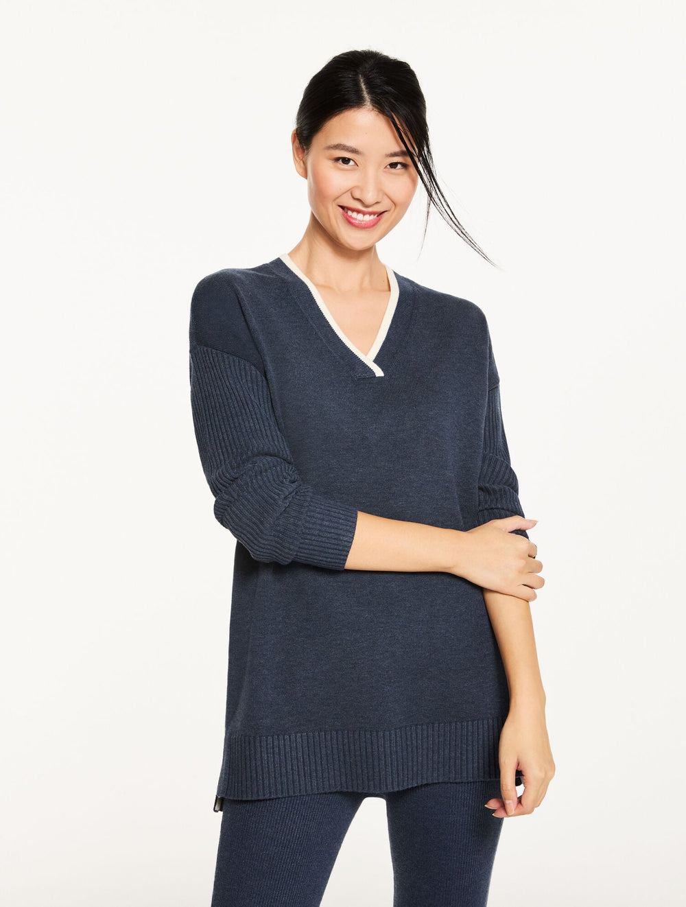 V-NECK TUNIC SWEATER | Talbots US