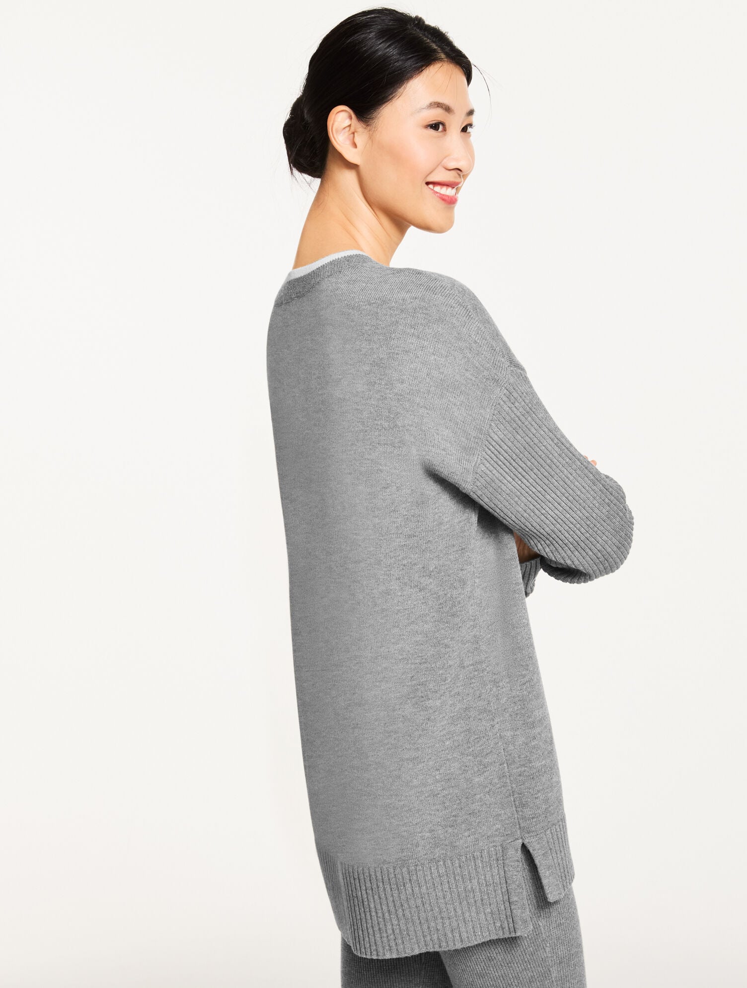 V-NECK TUNIC SWEATER | Talbots outlet