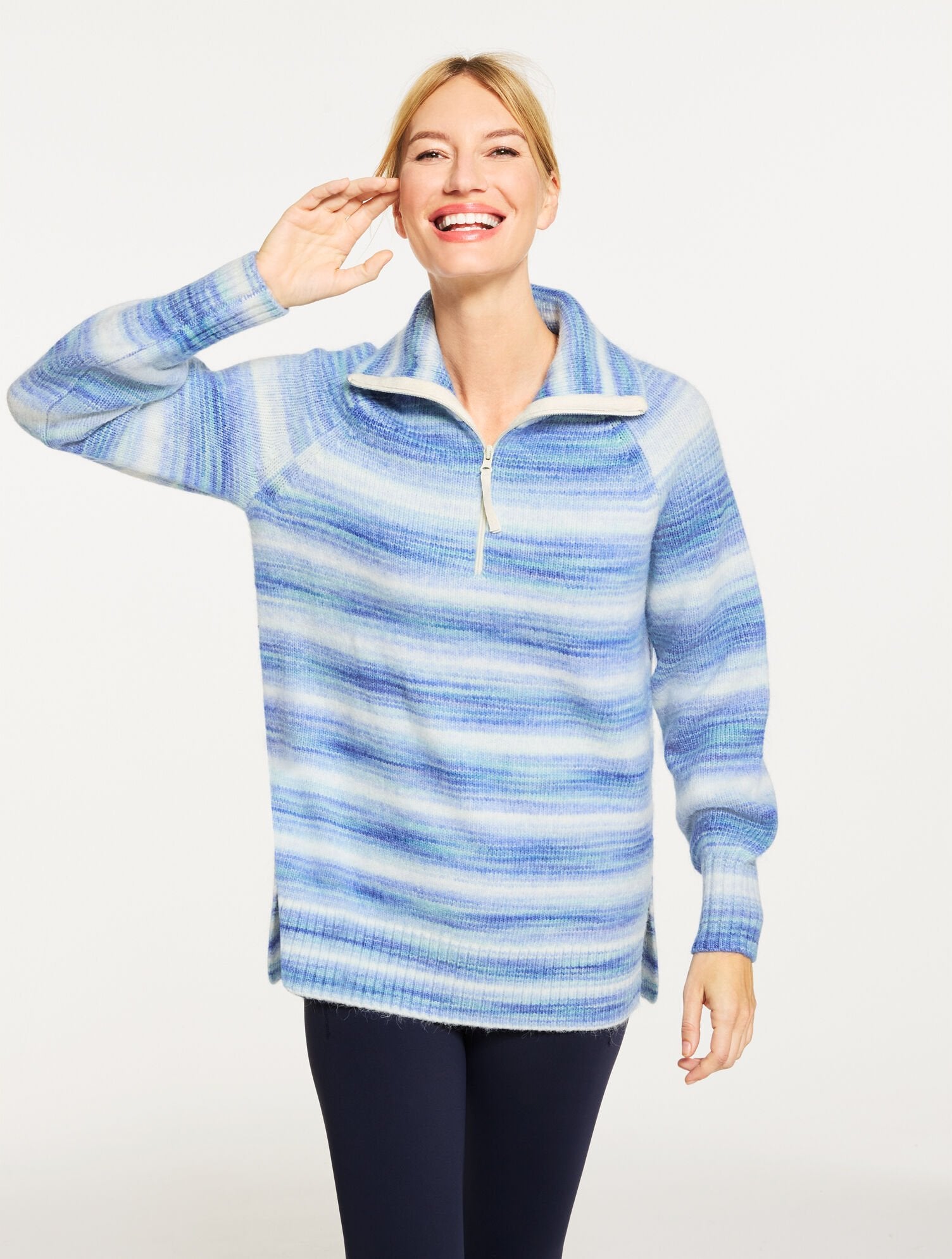 HALF-ZIP SWEATER - OMBRÉ | Talbots near me