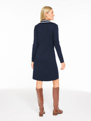 JOHNNY COLLAR KNIT SHIFT DRESS | Talbots US