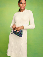 CABLE KNIT SHIFT DRESS | Talbots discount