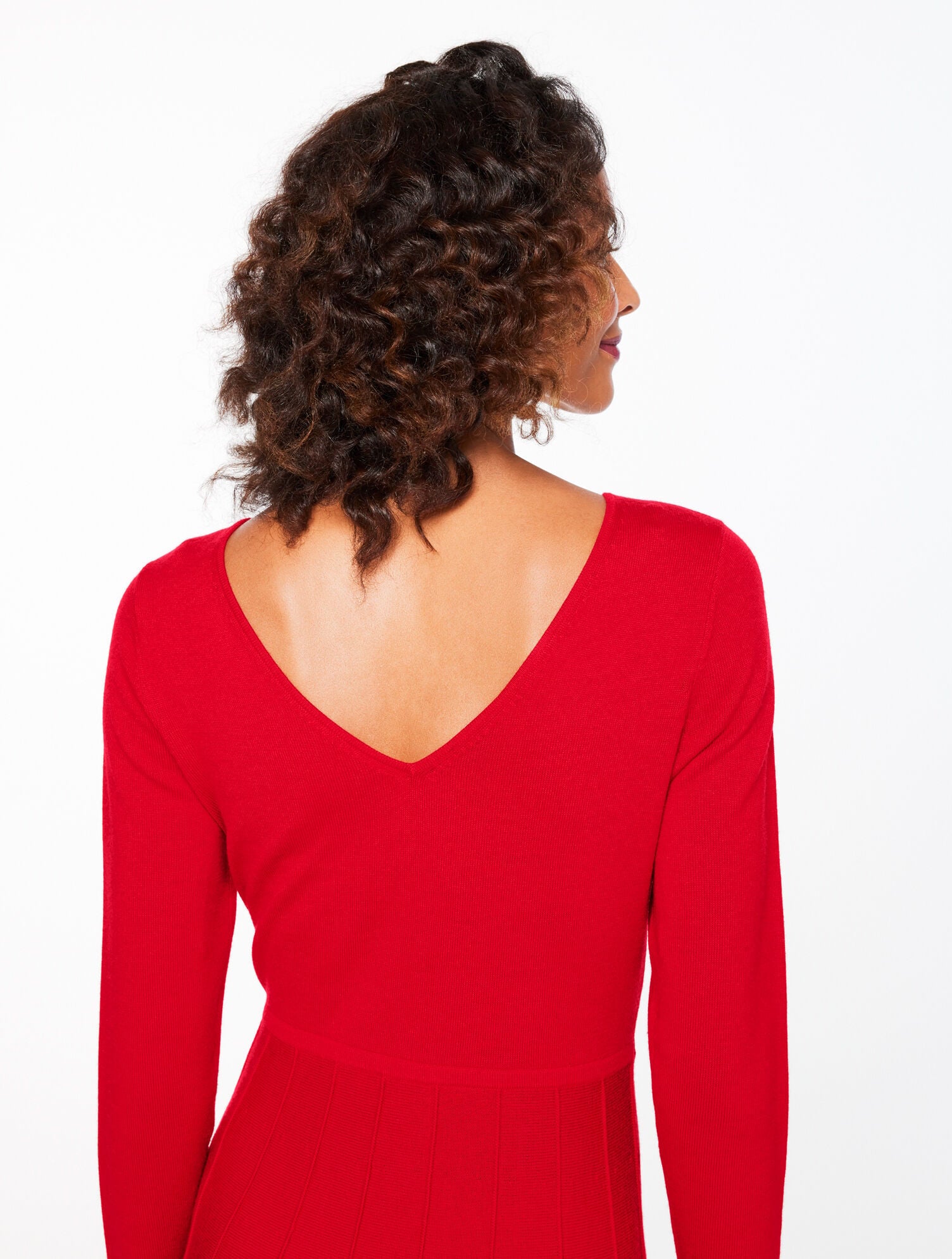 MERINO WOOL PLEATED SWEATER DRESS | Talbots near me