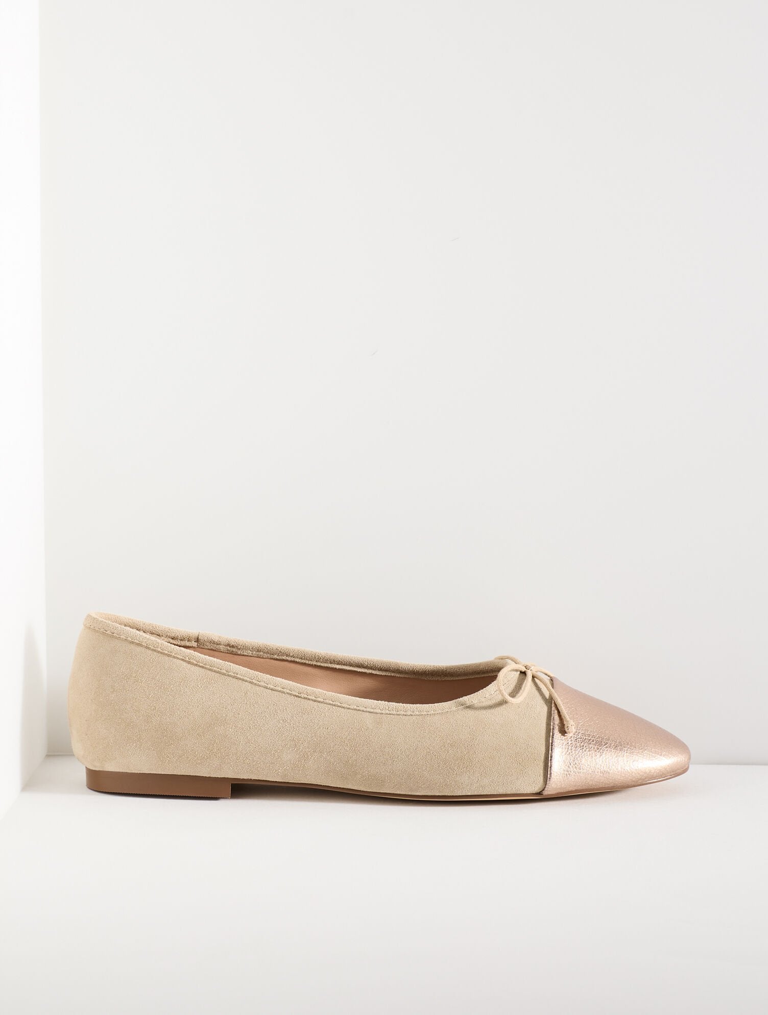 ANSLY SUEDE BALLET FLATS - METALLIC | Talbots outlet