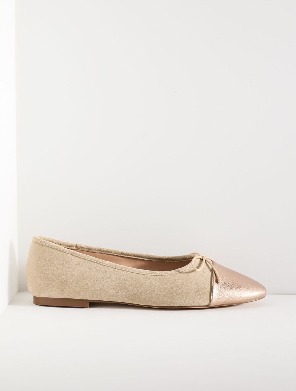 ANSLY SUEDE BALLET FLATS - METALLIC | Talbots outlet
