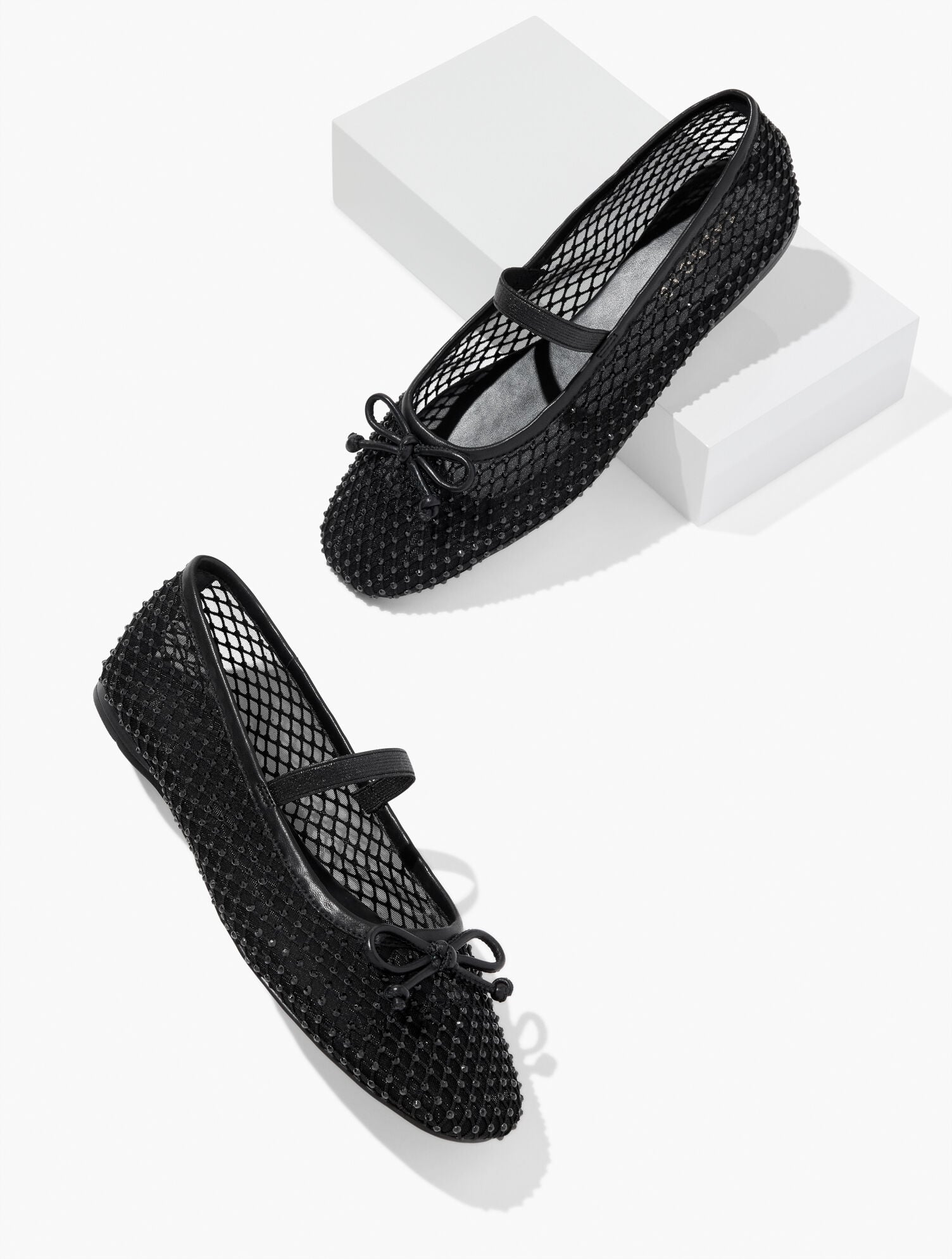 BLAINE SOFT SOLE MESH RHINESTONE BALLET FLATS | Talbots outlet