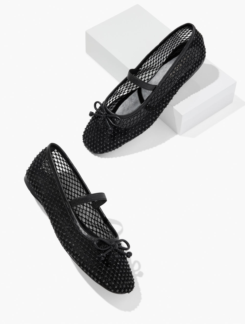 BLAINE SOFT SOLE MESH RHINESTONE BALLET FLATS | Talbots outlet