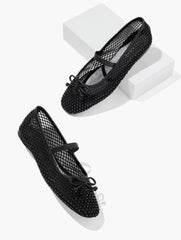 BLAINE SOFT SOLE MESH RHINESTONE BALLET FLATS | Talbots outlet