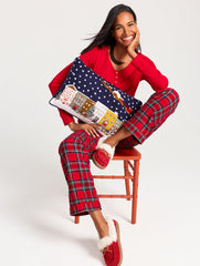 CLEO SUEDE FAUX FUR MOCCASINS | Talbots sale