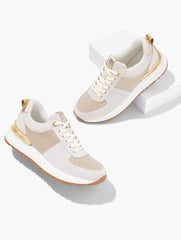 DARBY SUEDE METALLIC SNEAKERS | Talbots on sale
