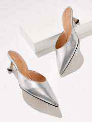 EMBER NAPPA MULES - METALLIC | Talbots outlet