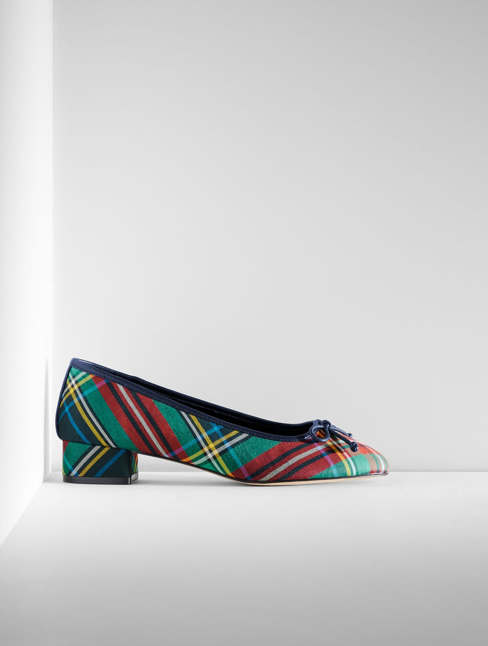 GABRIEL BLOCK HEEL PUMPS - JOYFUL TARTAN | Talbots US