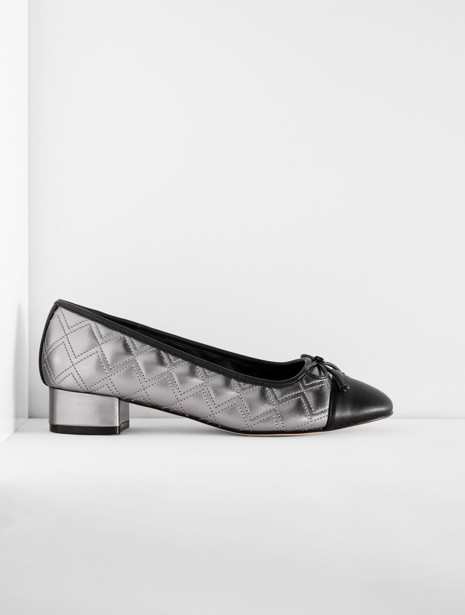 GABRIEL QUILTED METALLIC NAPPA PUMPS | Talbots online