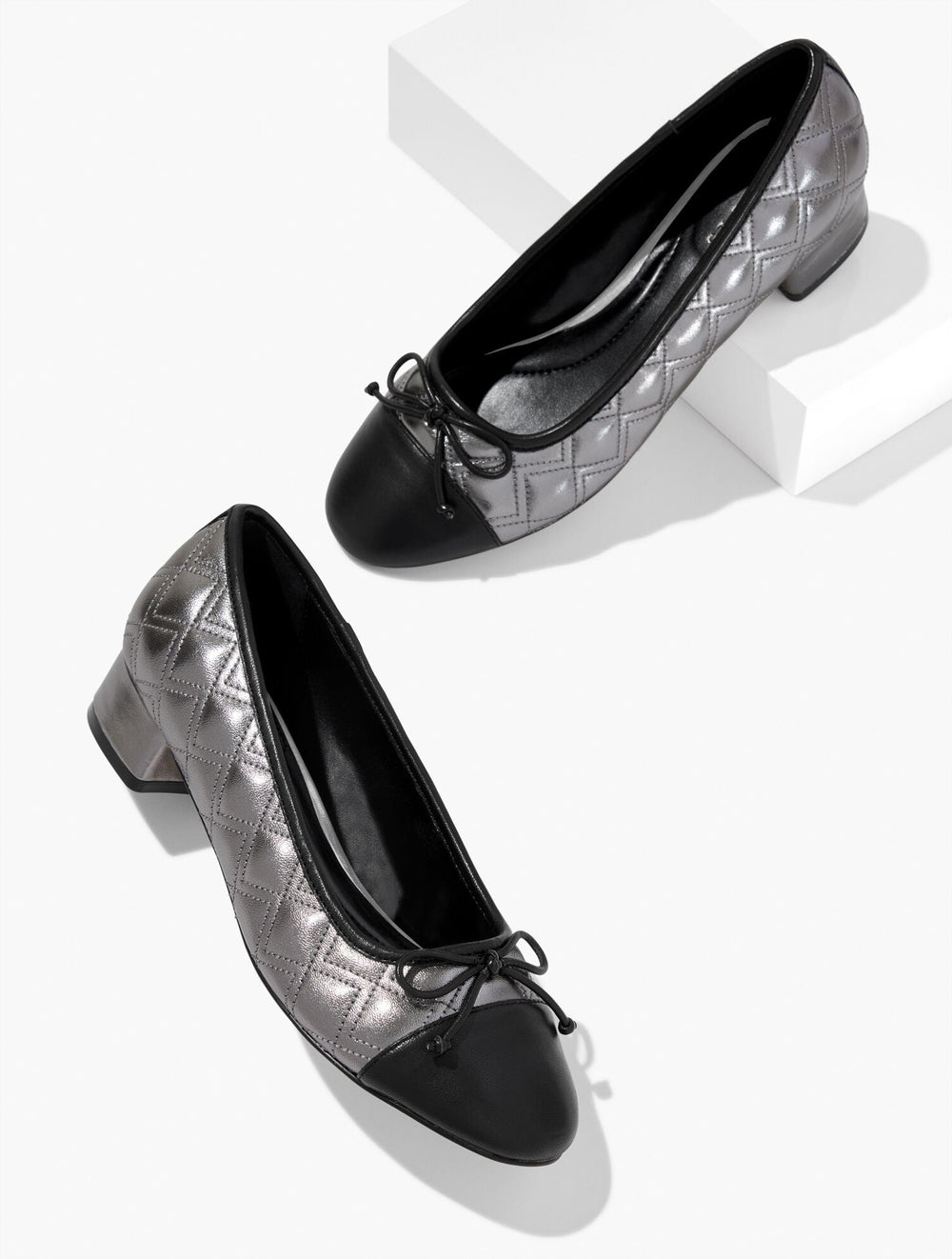 GABRIEL QUILTED METALLIC NAPPA PUMPS | Talbots online