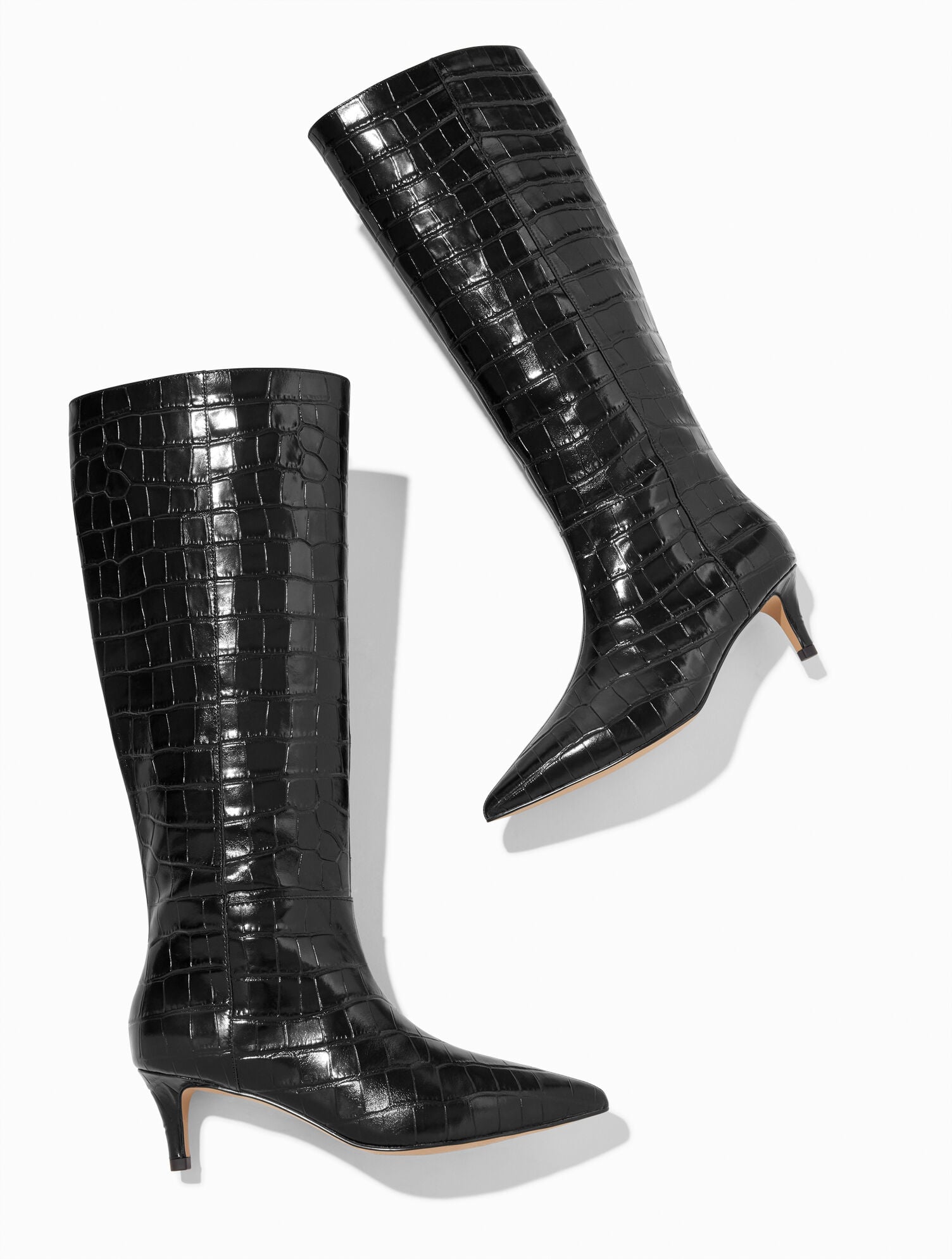 KAIT CROC EMBOSSED TALL BOOTS | Talbots US