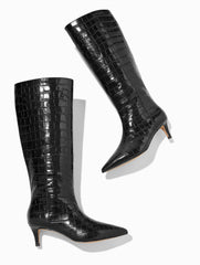 KAIT CROC EMBOSSED TALL BOOTS | Talbots US