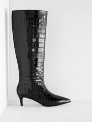 KAIT CROC EMBOSSED TALL BOOTS | Talbots US
