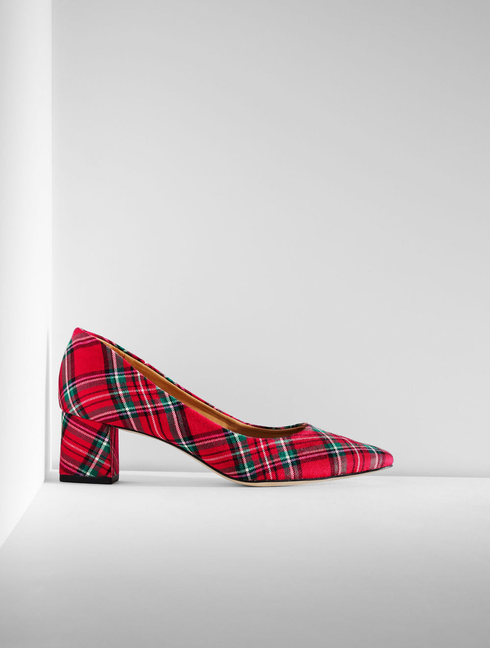 KAYLA BLOCK HEEL PUMPS - CIDER PLAID | Talbots on sale