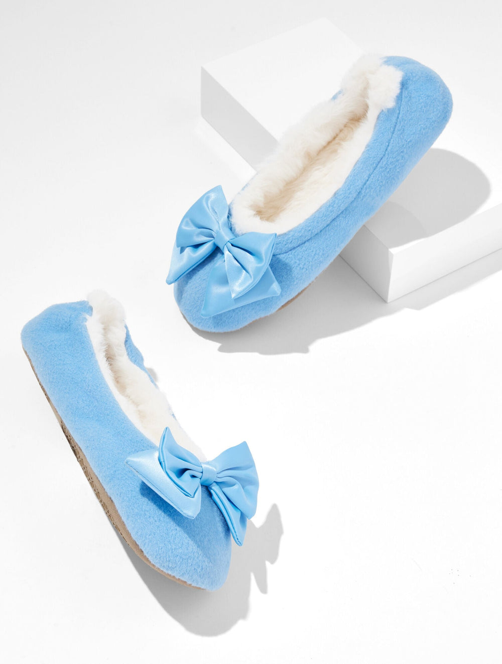LENA FLANNEL BOW SLIPPERS | Talbots on sale