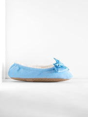 LENA FLANNEL BOW SLIPPERS | Talbots discount
