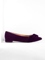 PORTIA BOW VELVET FLATS | Talbots US