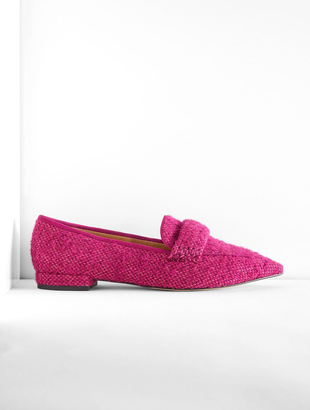 SCARLET TWEED POINTED TOE LOAFERS | Talbots on sale