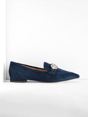 SCARLET RHINESTONE POINTED TOE LOAFERS | Talbots sale