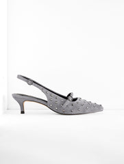 SYLVIE STUDDED SLINGBACK SUEDE PUMPS | Talbots for sale