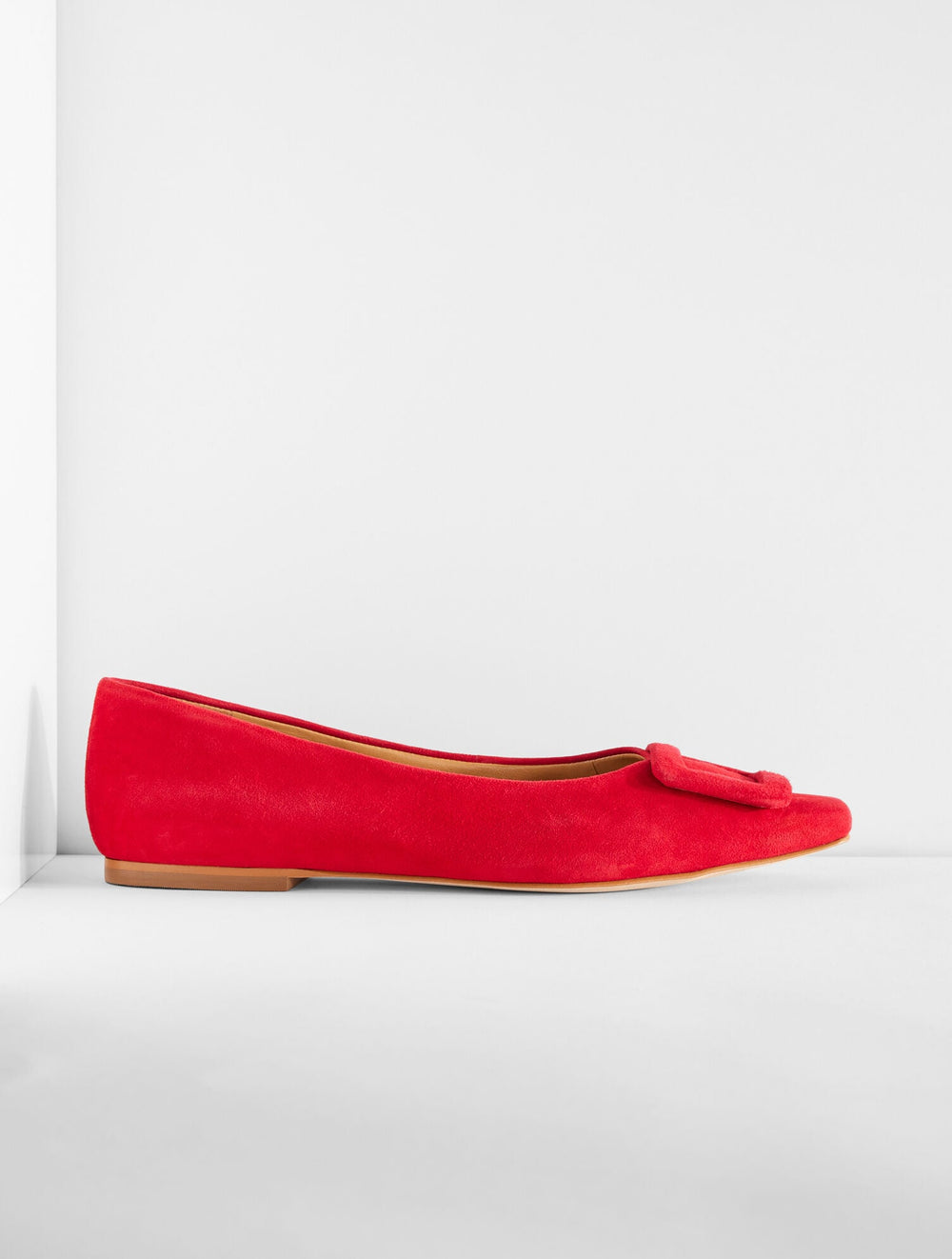 WHITLEY BUCKLE SUEDE FLATS | Talbots US