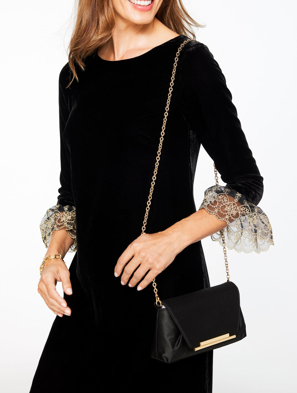 SATIN CROSSBODY BAG | Talbots for sale