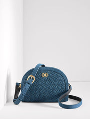 RORY WOVEN DENIM CROSSBODY BAG | Talbots for sale