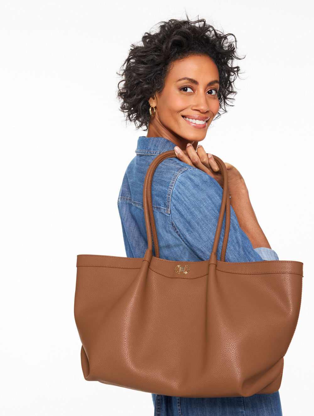KATHARINE PEBBLE LEATHER TOTE | Talbots on sale