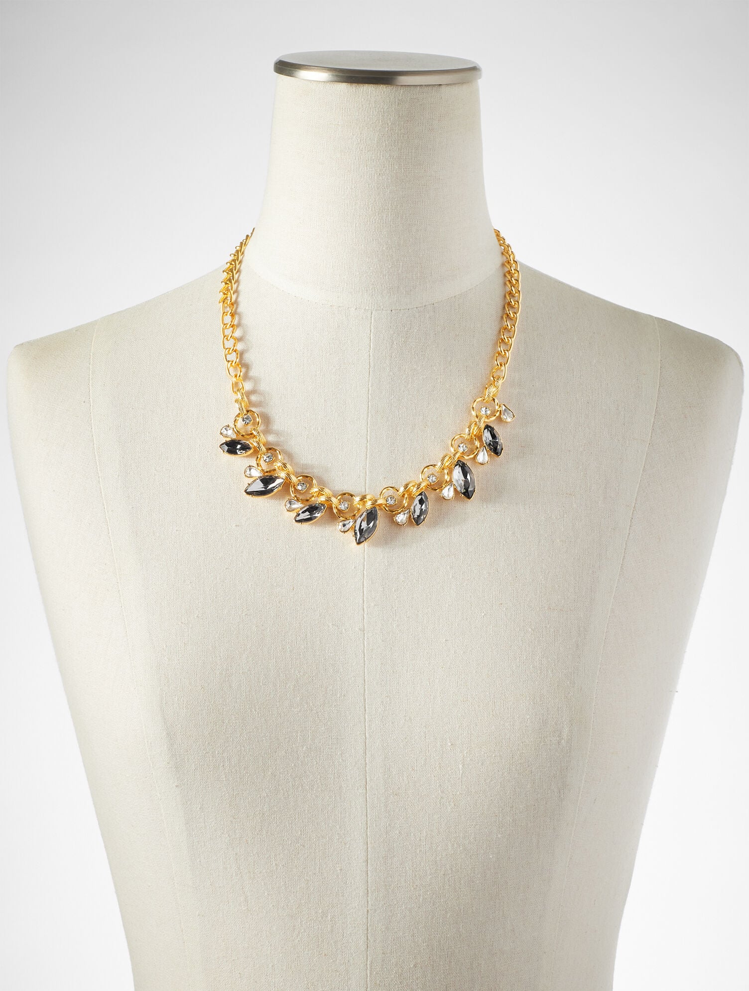 CHAIN & STONE STATEMENT NECKLACE | Talbots online