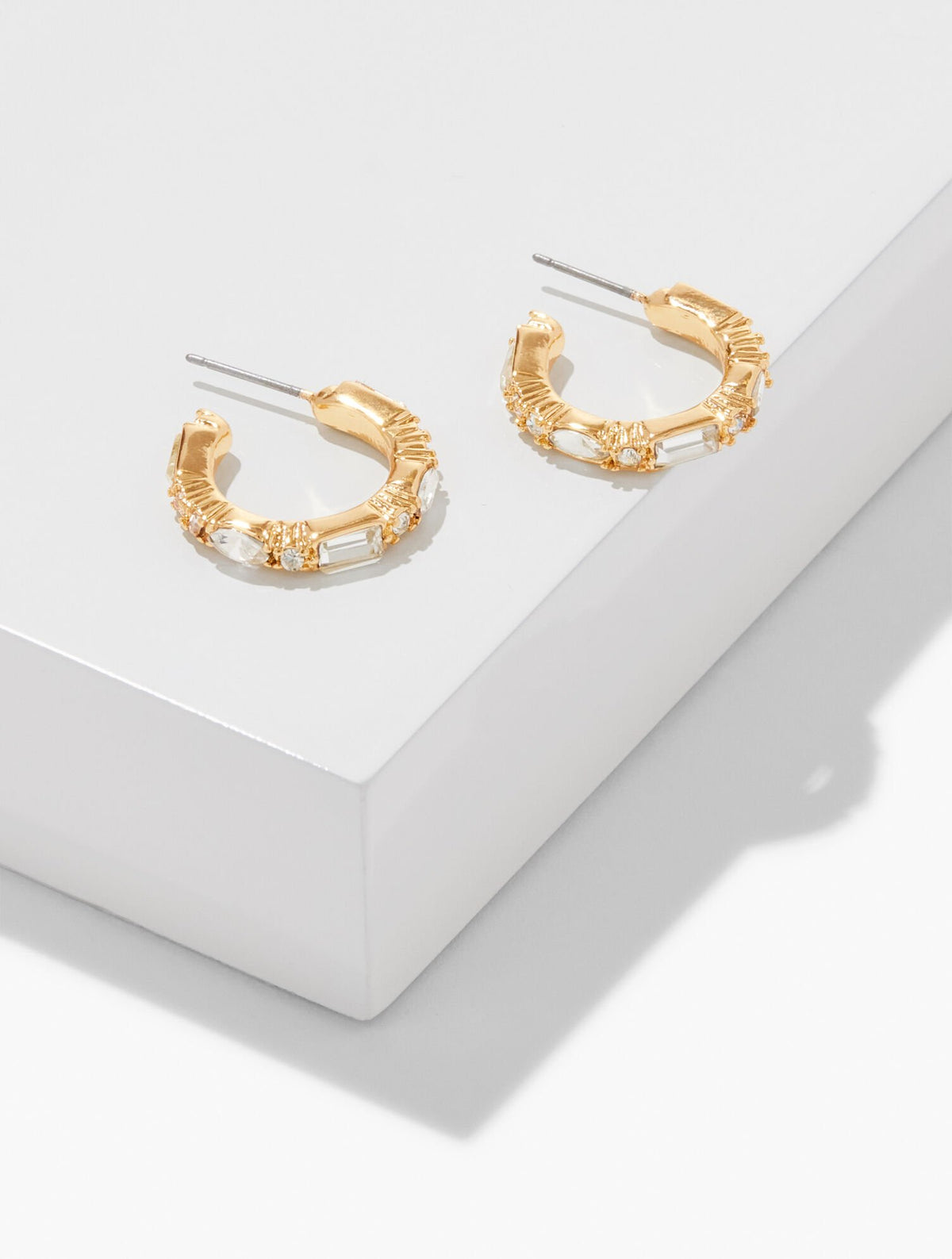 BAGUETTE HOOP EARRINGS | Talbots US