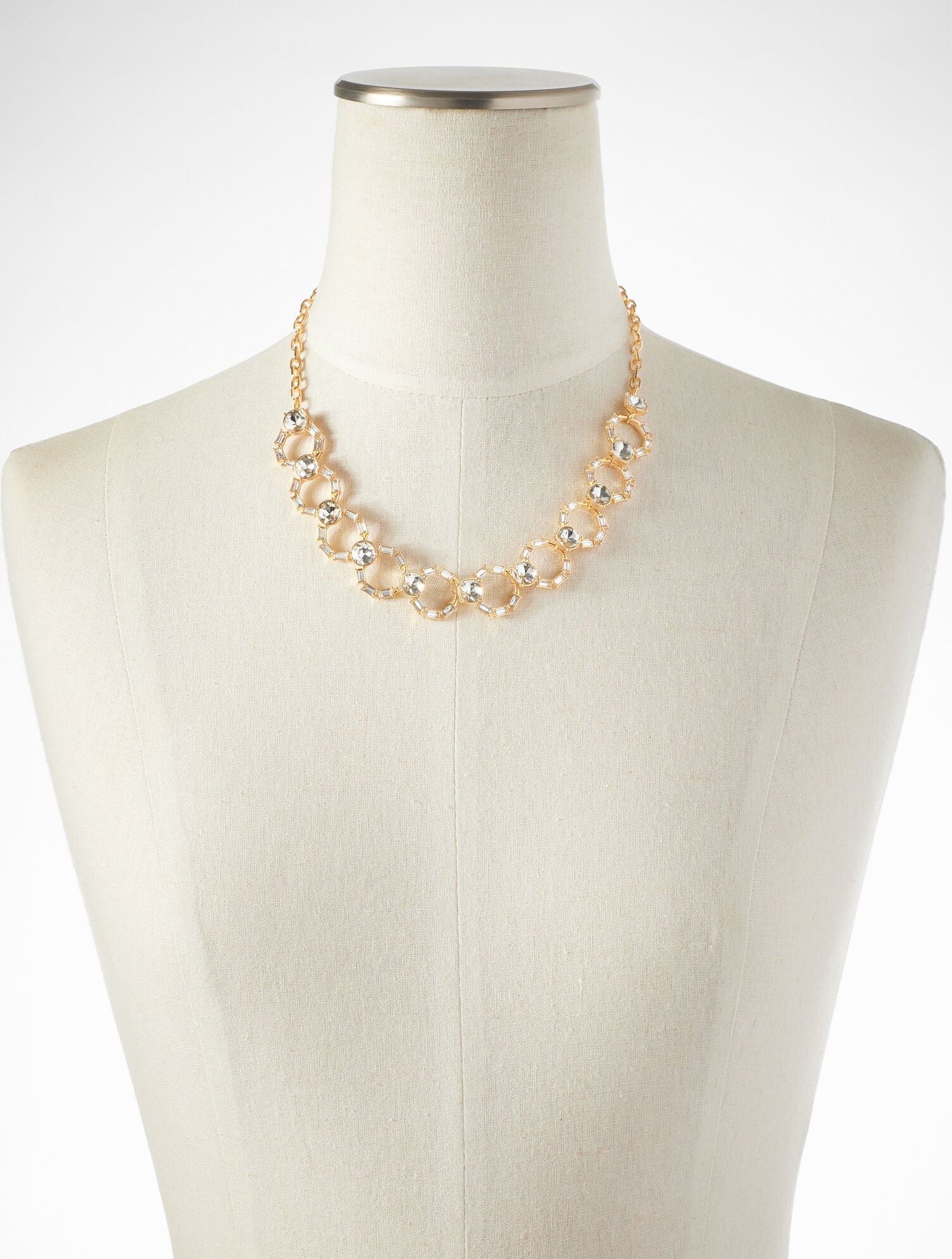 INTERLOCKING BAGUETTE NECKLACE | Talbots near me