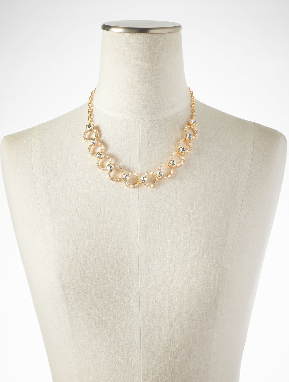 INTERLOCKING BAGUETTE NECKLACE | Talbots near me