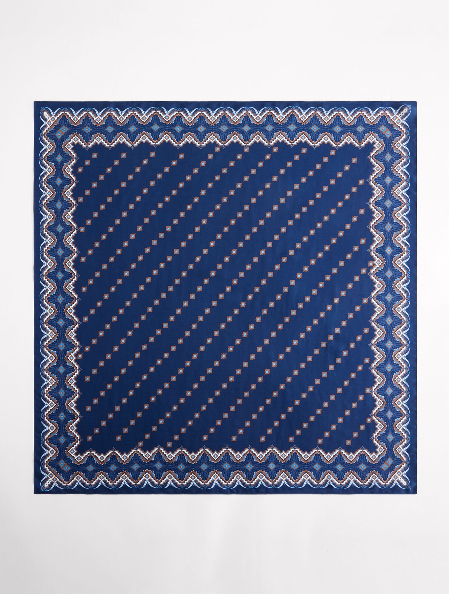 MEDALLION SILK SQUARE SCARF | Talbots sale