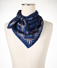 MEDALLION SILK SQUARE SCARF | Talbots sale
