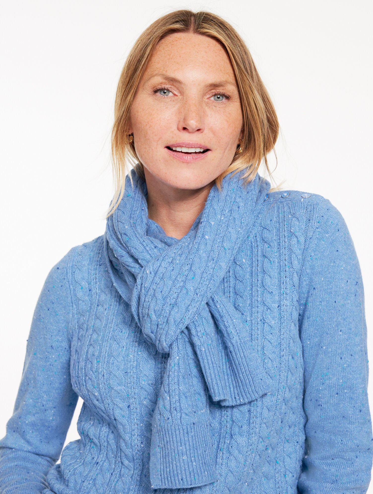 TWEED KNIT SCARF | Talbots for sale