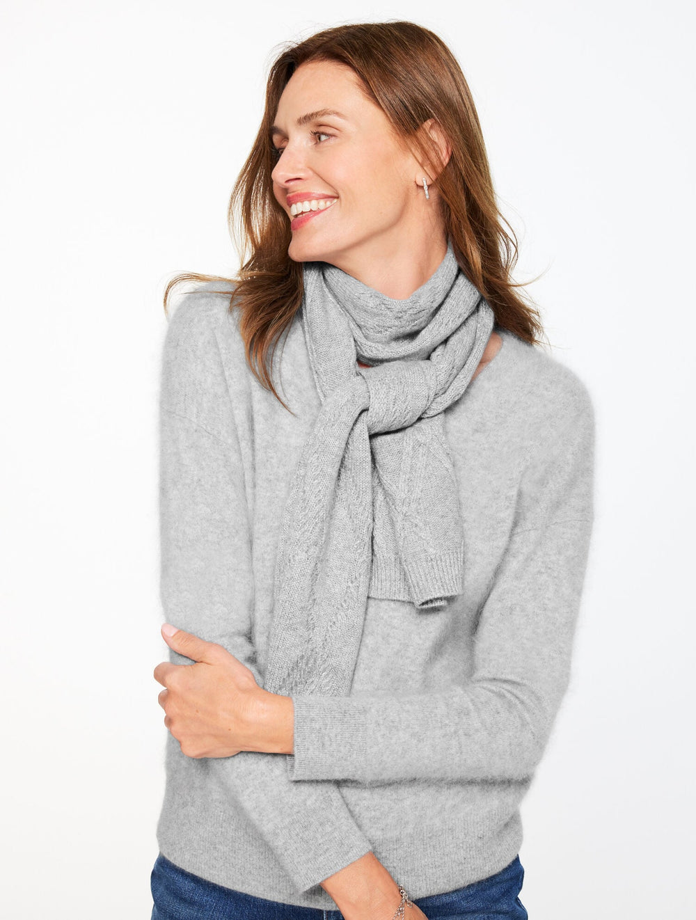 METALLIC CASHMERE SCARF | Talbots near me