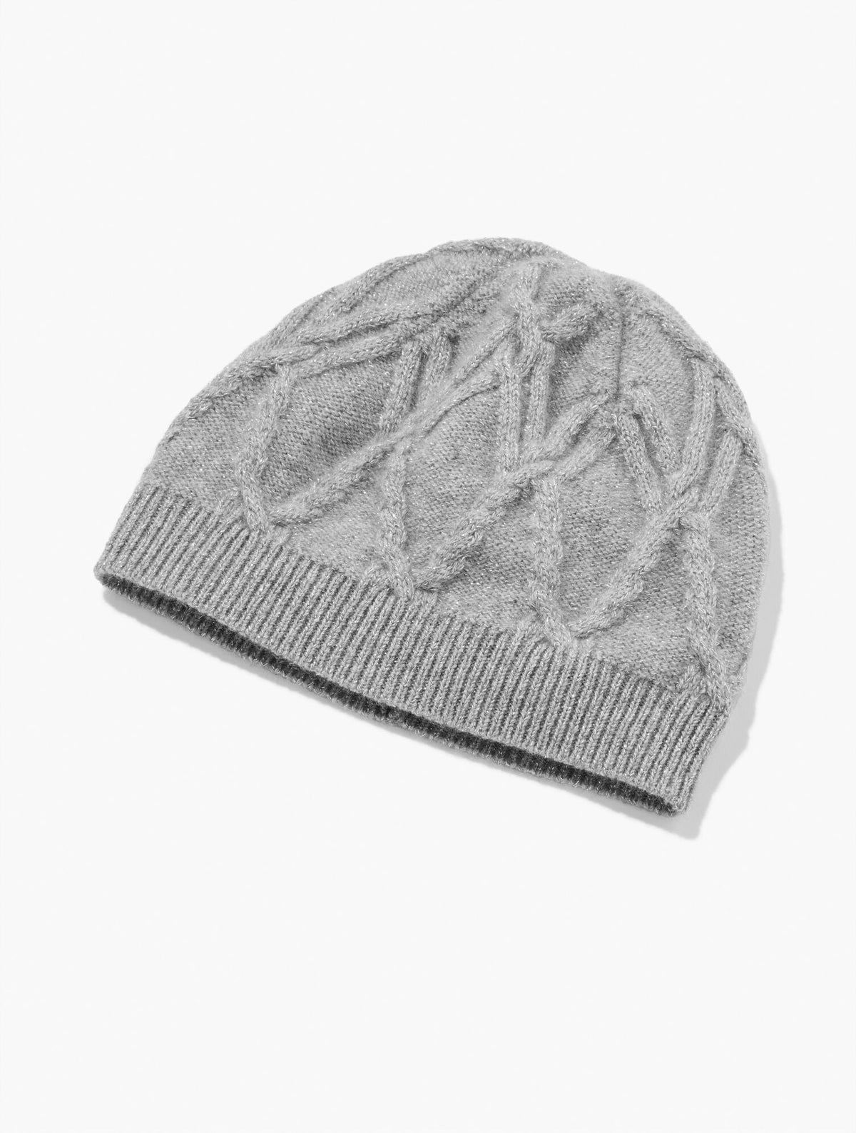 METALLIC CASHMERE BEANIE | Talbots online