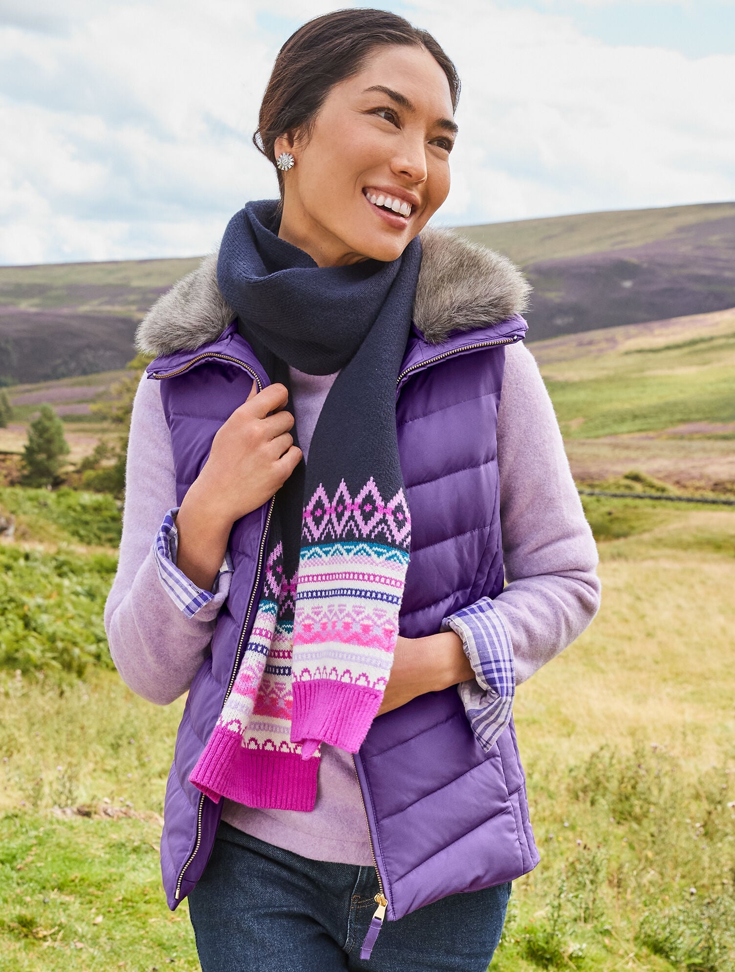 FLOAT FAIR ISLE SCARF | Talbots outlet