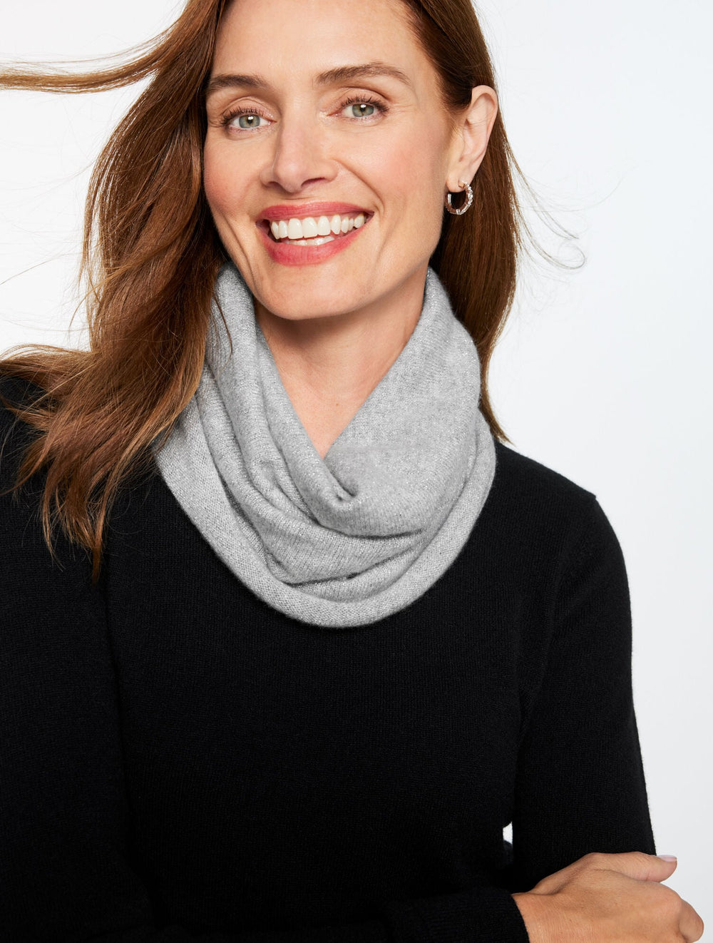 METALLIC CASHMERE SNOOD | Talbots US