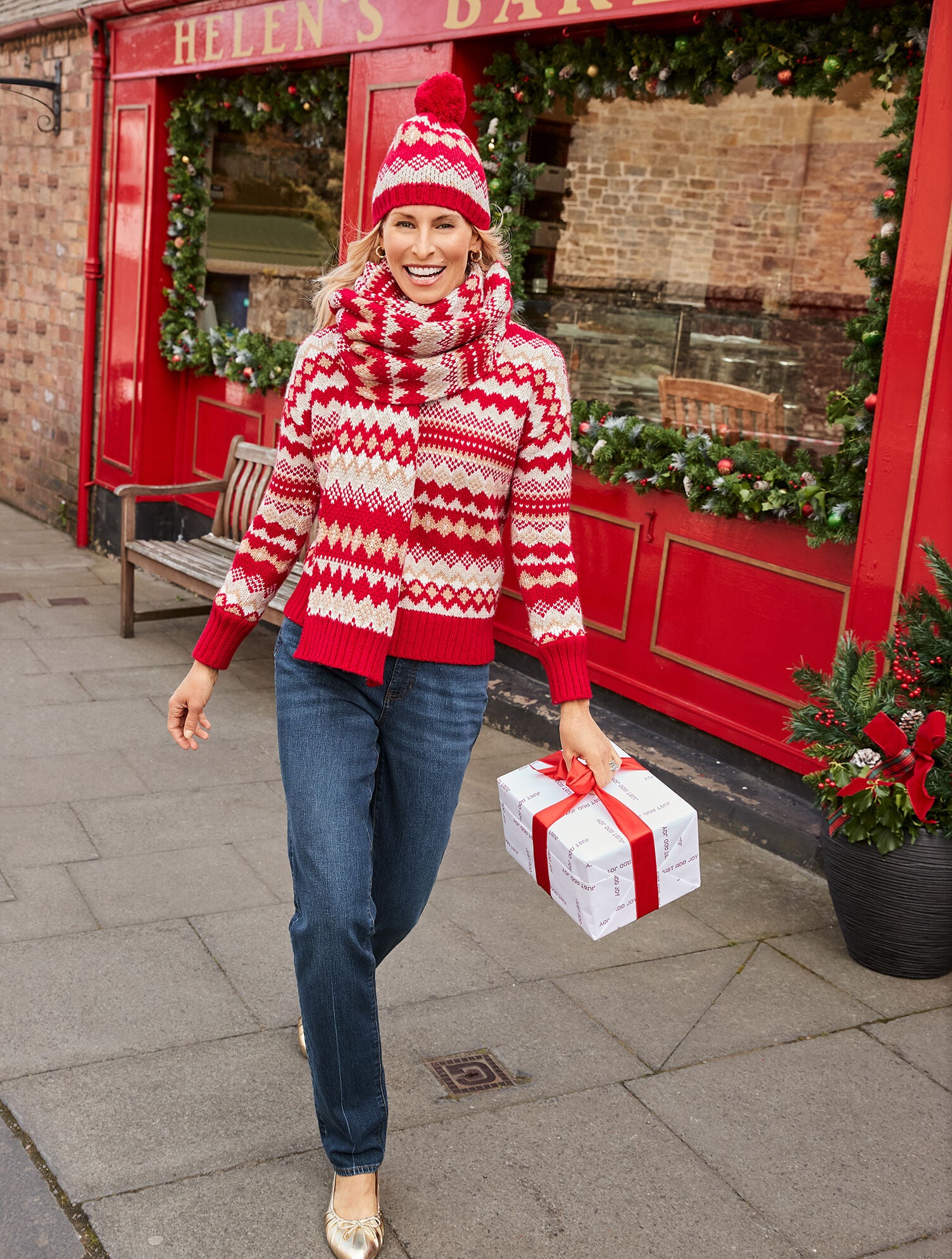 TWILIGHT FAIR ISLE SCARF | Talbots discount
