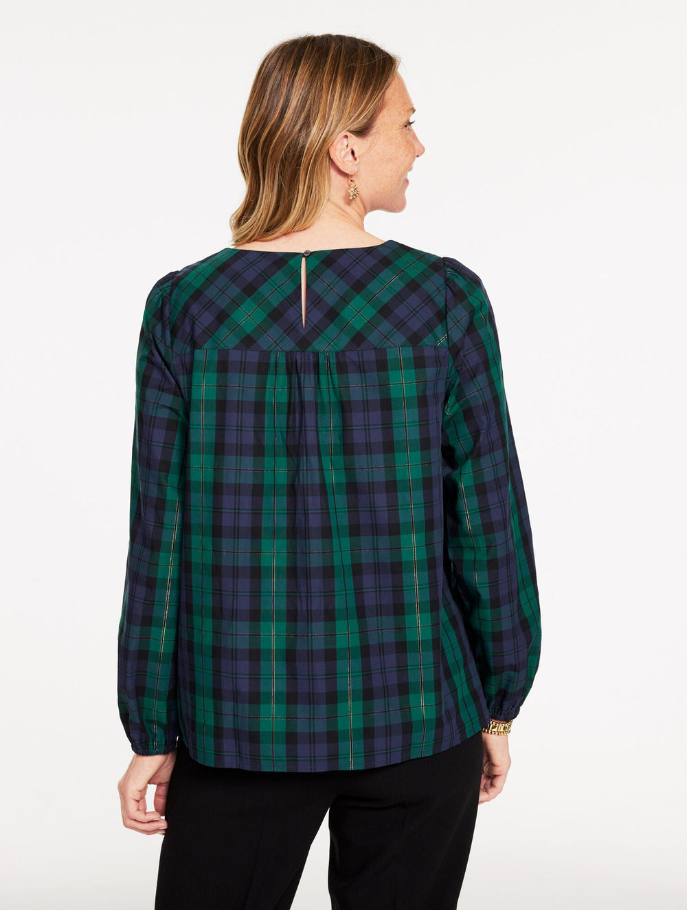 METALLIC BOW TOP - MERRIMENT TARTAN | Talbots for sale