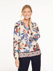 PINTUCK TOP - JACOBEAN FANTASIA | Talbots near me