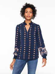RUFFLE TOP - SCALLOP MEDALLION | Talbots discount