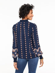 RUFFLE TOP - SCALLOP MEDALLION | Talbots discount