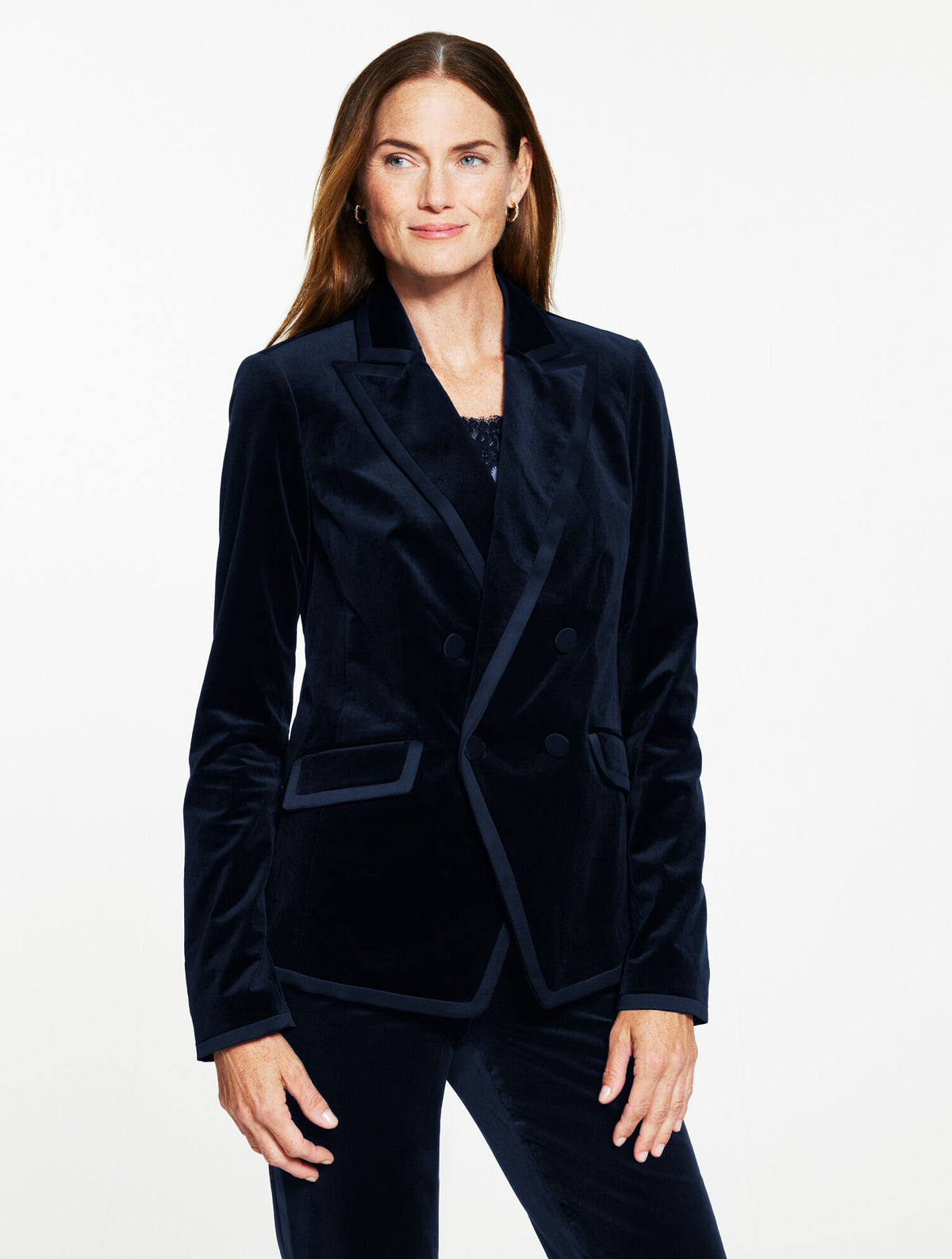 TIPPED VELVETEEN BLAZER | Talbots for sale